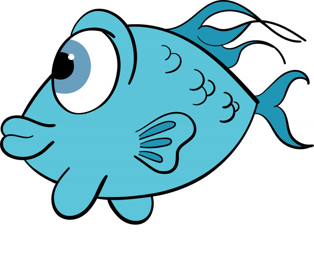 fish, animal, aquatic animal, wildlife, cartoon fish, cartoon, nature, blue fish, cutout, clip art